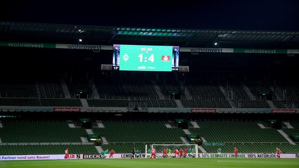 Werder Bremen playing Bayer Leverkusen